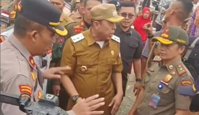 Viral! Beredar Video Wabup di Lampung Nyaris Adu Jotos dengan Pedagang