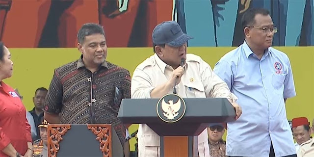 Prabowo Janji Hapus Outsourcing Hingga Pertemukan 150 Buruh di Istana