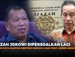 Jokowi Ogah Perlihatkan Ijazah UGM Miliknya, Eks Menkumham Hamid Awaluddin: Dia Sengaja Memelihara Isu ini!