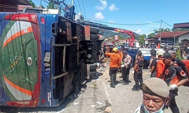 12 Orang Tewas dalam Kecelakaan Bus ALS Rute Medan-Bekasi di Padang Panjang
