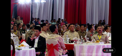Halalbihalal Purnawirawan TNI-Polri, Prabowo Duduk Semeja dengan Try Sutrisno