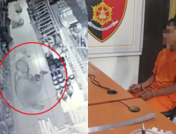 Viral, Maling Telanjang Bulat Terekam CCTV Bobol Minimarket di Sukabumi