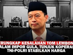 Terungkap! Tom Lembong Yang Dipenjara, Laba Operasi Gula Ternyata Dipakai TNI-Polri Untuk Kesejahteraan Prajurit