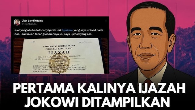 EKSKLUSIF! Wawancara Dian Sandi Utama, Pengunggah Pertama Foto Ijazah Jokowi