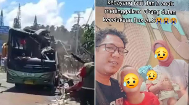 Korban Bus ALS Riski Lubis dan 2 Balitanya Baru Pulang Melayat Ibunya di Kota Sidimpuan