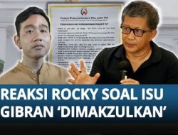 Pemakzulan Wapres Gibran Secara Politik Sulit Diwujudkan, Rocky Gerung Beberkan Alasannya!