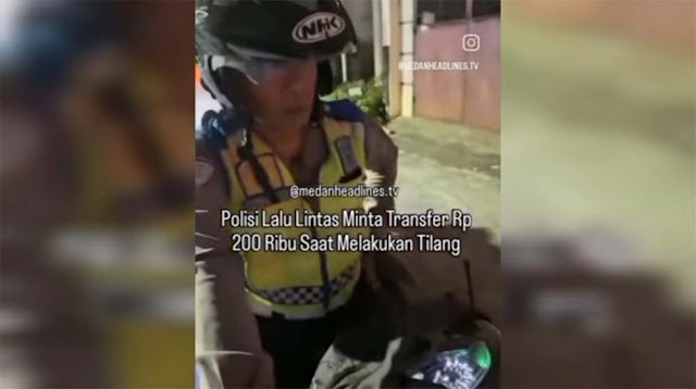 Heboh Polantas di Medan Diduga Minta Transfer Uang Tilang Rp 200 Ribu, Kini Dipatsus 30 Hari
