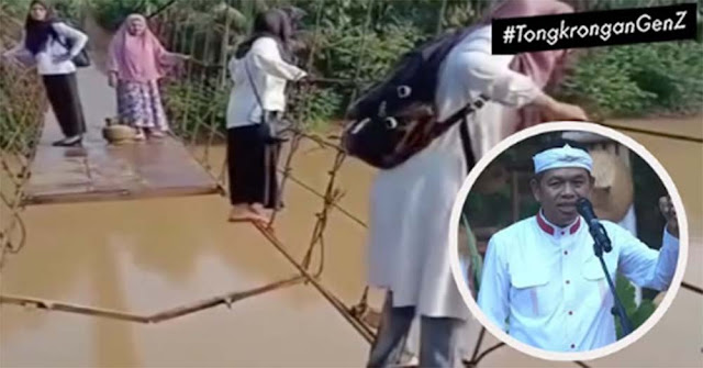 Guru SD Pertaruhkan Nyawa di Jembatan Maut, Dedi Mulyadi Diminta Turun Tangan ke Jambi