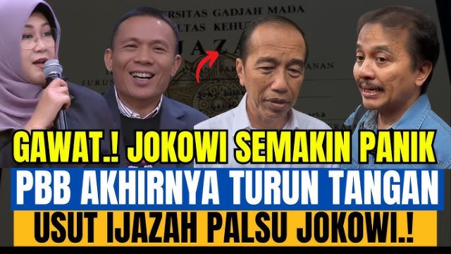 Perang Ijazah Palsu Melebar: Jokowi Semakin Panik dan Risau!