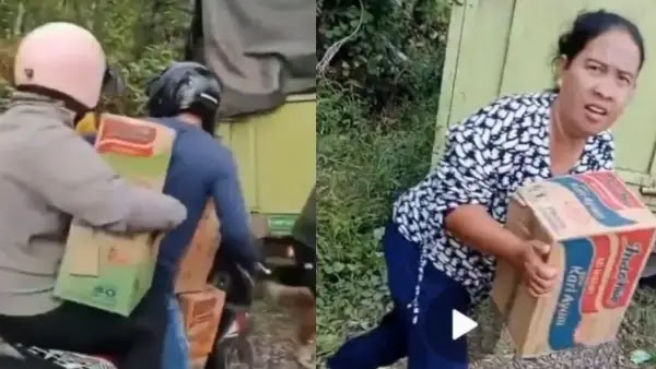 Viral Warga Jarah Mi Instan dari Truk yang Kecelakaan di Sumsel, Sopir Kabur