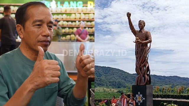 Patung Jokowi di Karo Tuai Sorotan, Buya Eson: Belum Wafat Kenapa Sudah Dibuatkan Patung?