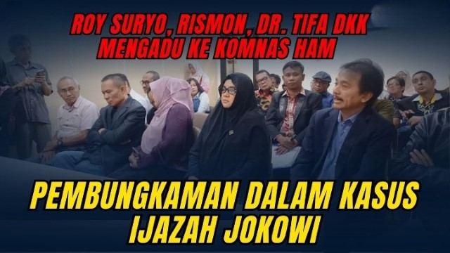 Dipolisikan Usai Koar-Koar Ijazah Palsu Jokowi, Roy Suryo dkk ke Komnas HAM: Kami Dikriminalisasi!