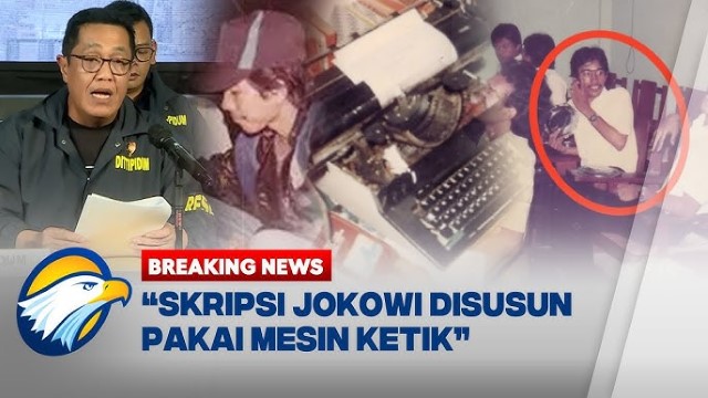 Polisi Ungkap Jenis Mesin Ketik Yang Digunakan Untuk Menyusun Skripsi Jokowi