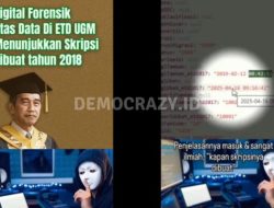 Bareskrim Nyatakan Ijazah Jokowi Asli, Kini Viral Metadata Skripsi Jokowi di ETD UGM Dibuat 2018!