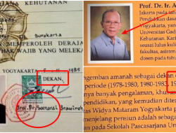 Prof Sumitro Menjabat Dekan pada 1985, tapi Kok yang Tandatangan Ijazah Jokowi Prof Soenardi?