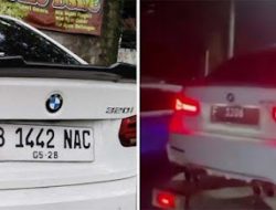 Terekam CCTV, Ada Orang yang Ganti Pelat Nomor BMW Penabrak Mahasiswa UGM saat di Polsek, Pelat F jadi Pelat B