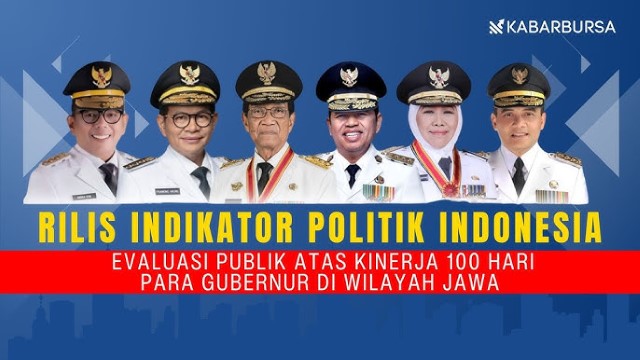 [UPDATE] Daftar Kepuasan Publik Gubernur Jawa: Demul Tertinggi, Andra Terendah