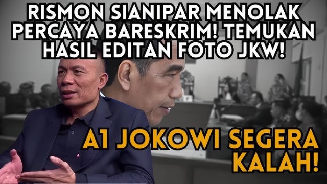 JANGGAL! Tak Hanya Ijazah Palsu, Rismon Sianipar Kini Pertanyakan Gelar Insinyur, Font Skripsi dan Keanehan Foto Jokowi