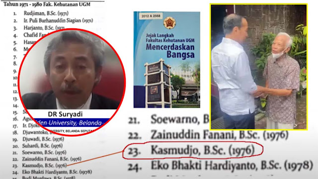 Ada Temuan Kasmudjo Sudah Dosen Tetap sejak 1976, tapi Kok Mengaku Asisten Dosen saat Jokowi Kuliah di UGM