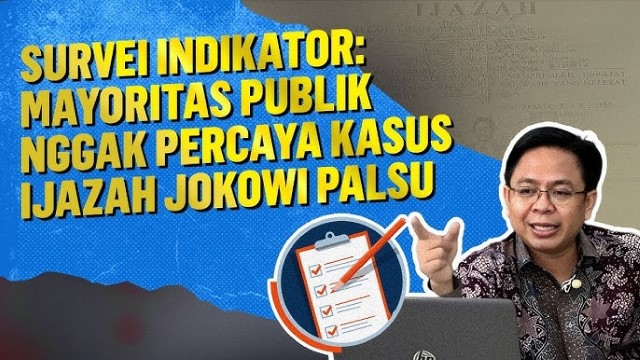 Survei Ijazah Jokowi Dikecam, Pengamat Pertanyakan Etika Lembaga Riset: Logikanya Aneh!