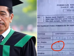Sarjana Muda atau Insinyur? Tanda Lingkaran di Formulir Registrasi Jokowi Picu Teka-Teki Baru