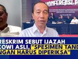 Bareskrim Sebut Ijazah Jokowi Identik, Eks Wakapolri: Harusnya Yang Diteliti Tanda Tangan Rektor dan Dekan!
