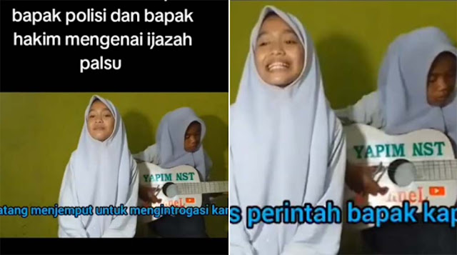 Kritik Jokowi Lebih Kejam dari Ibu Tiri, 2 Siswi Pengamen Cilik Diinterogasi Polisi Atas Perintah Kapolri