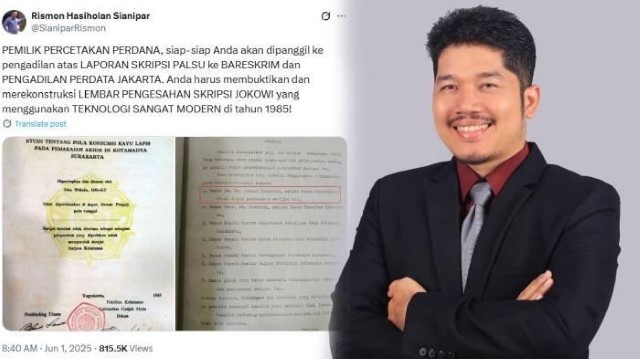 Tertawakan Niat Rismon Laporkan Jokowi Soal Skripsi, Ahli IT Bungkam Roy Suryo Cs Pakai Bukti Baru, Apa Tuh?