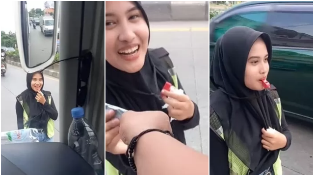 Viral Juru Parkir Cantik Berhijab, Bikin Jatuh Hati Netizen: Auto Mau Kasih Seperangkat Alat Sholat