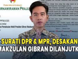 BOCOR Isi Surat 241 Jenderal Purnawirawan TNI Untuk MPR & DPR RI, Nasib Wapres Gibran Semakin Terancam!