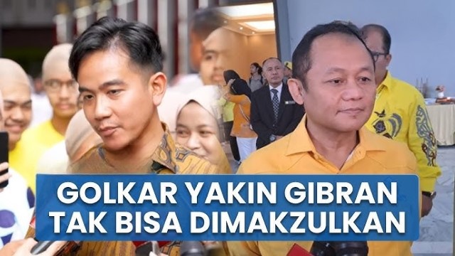 Bela Gibran? Golkar Soal Usulan Pemakzulan di MPR-DPR: Mas Wapres Belum Langgar Hukum!
