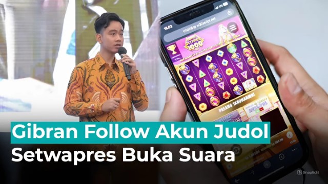 KACAU! Akun Medsos Wapres Gibran Ketahuan Follow Akun Judi Online, Publik Heboh