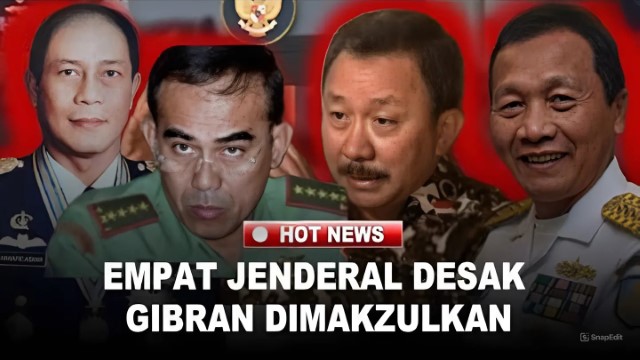 Ketika Tentara Sudah Turun Gunung, Sebaiknya Gibran Segera Mengundurkan Diri!