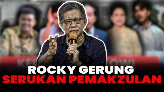 Blak-Blakan Dukung Forum Purnawirawan TNI Lengserkan Wapres Gibran, Rocky Gerung: Sangat Masuk Akal!