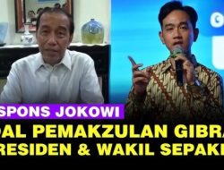 Jokowi Soal Usulan Pemakzulan Gibran: Presiden dan Wapres Kita Itu Sepaket, Jangan Samakan Dengan Filipina!
