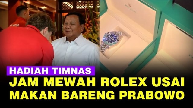 Fantastis! Segini Harga Jam Tangan Rolex Hadiah Mewah dari Presiden Untuk Timnas Indonesia