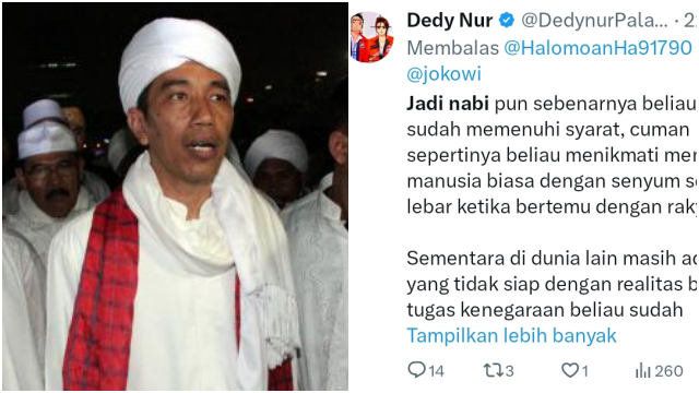 Heboh Kader PSI Anggap Jokowi Memenuhi Syarat jadi Nabi, Sudah Terima Wahyu dari Tuhan?