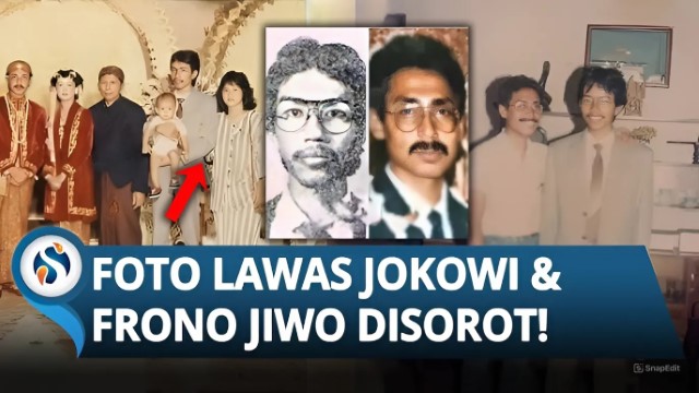 UPDATE! Kini Giliran Foto Lawas Jokowi dan Frono Jiwo Disorot, Penampilan Iriana Kok Janggal?