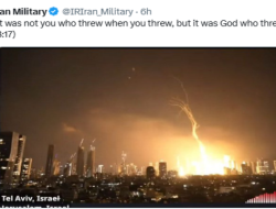 Serangan Balasan! Ratusan Rudal Iran Porak-porandakan Israel