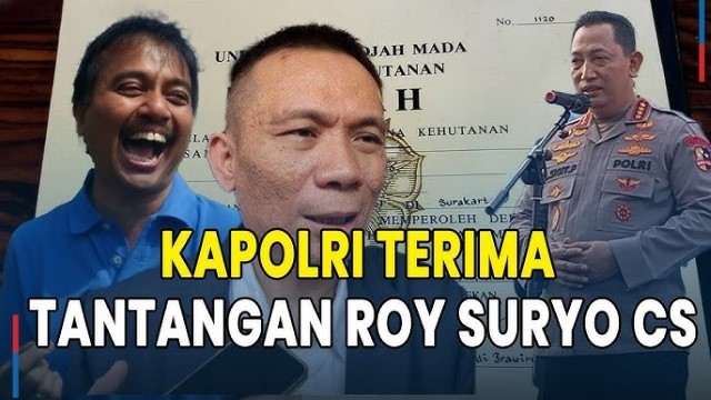 Kapolri Janji Libatkan Pihak Eksternal Tangani Ijazah Jokowi, Kubu Roy Suryo Tantang Lakukan Ini!