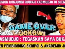 INFO! Fakta Baru Terungkap, Kasmudjo Ternyata Bukan Dosen Pembimbing Skripsi atau Akademik Jokowi