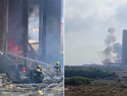 Kantor Pusat Mossad Israel Porak-poranda Terkena Serangan Rudal Iran