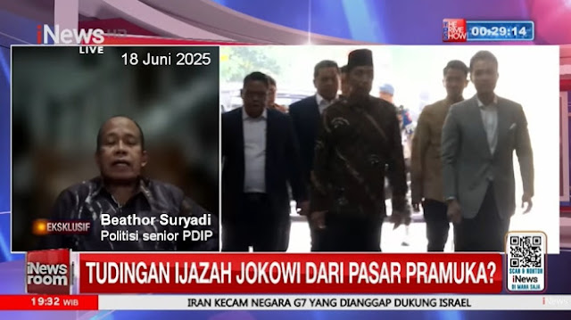Blak-Blakan Politisi Senior PDIP Beathor Suryadi, Sangat Terbuka dan Clear!