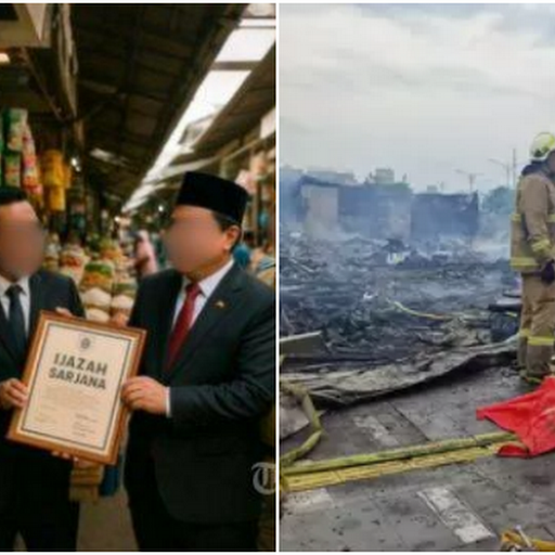 Pasar Pramuka yang Disebut Tempat Cetak Ijazah Jokowi Terbakar Habis Tahun Lalu, Netizen: Pemusnahan Bukti?