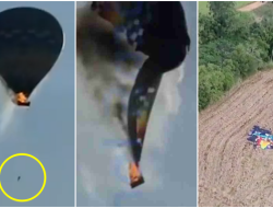 Ngeri! Detik-Detik Terbakarnya Balon Udara di Brasil Tewaskan 8 Orang, Penumpang Nekat Loncat
