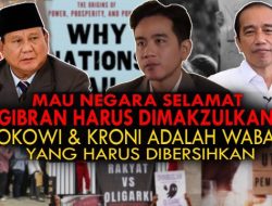 Mau Negara Selamat, Gibran Harus Dimakzulkan!