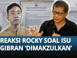 Soal Surat Tolak Pemakzulan di DPR, Rocky Gerung Santai Muncul Kubu Pembela Gibran, Apa Katanya? Simak!