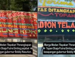 Viral Warga Medan Rayakan Penetapan Tersangka Anak Buah Bobby Nasution, Jalan Penuh Karangan Bunga