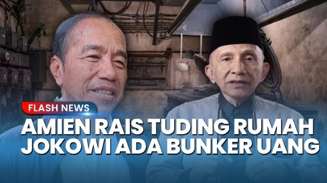 Amien Rais Yakin Jokowi Simpan Uang Triliunan Rupiah di Bungker Rumah Solo: Uang Haram Tidak Mungkin Ditaruh Bank!