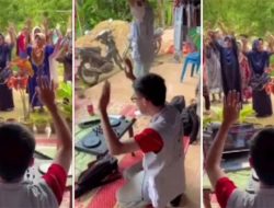 Mahasiswa UGM Bikin Heboh, Bawa DJ Set untuk Iringi Senam Lansia Saat KKN